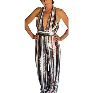 Beautiful Express Sequined Jumpsuit Small